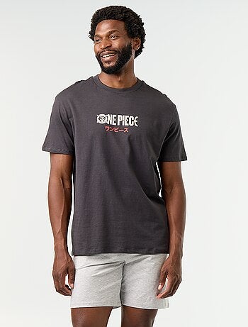Conjunto de pijama t-shirt + calções 'One Piece' - 2 peças