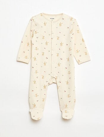 Conjunto de pijamas com pés