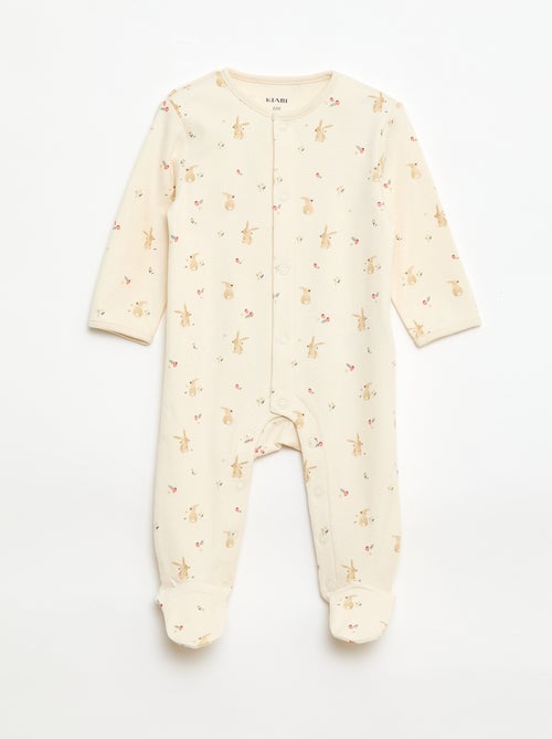 Conjunto de pijamas com pés - Kiabi