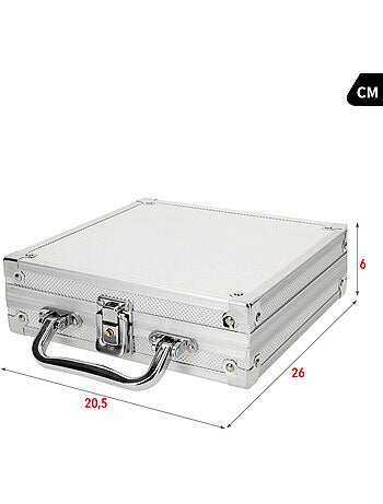 Conjunto de pôquer texas hold'em com 110 peças e estojo cb games