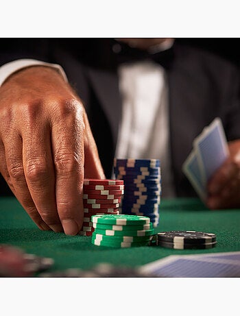 Conjunto de pôquer texas hold'em com 110 peças e estojo cb games