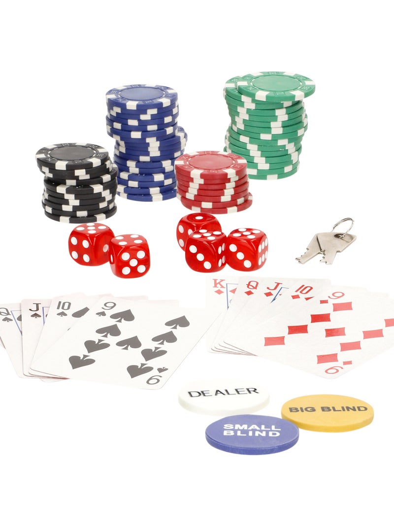 Conjunto de pôquer texas hold'em com 110 peças e estojo cb games N/D - Kiabi
