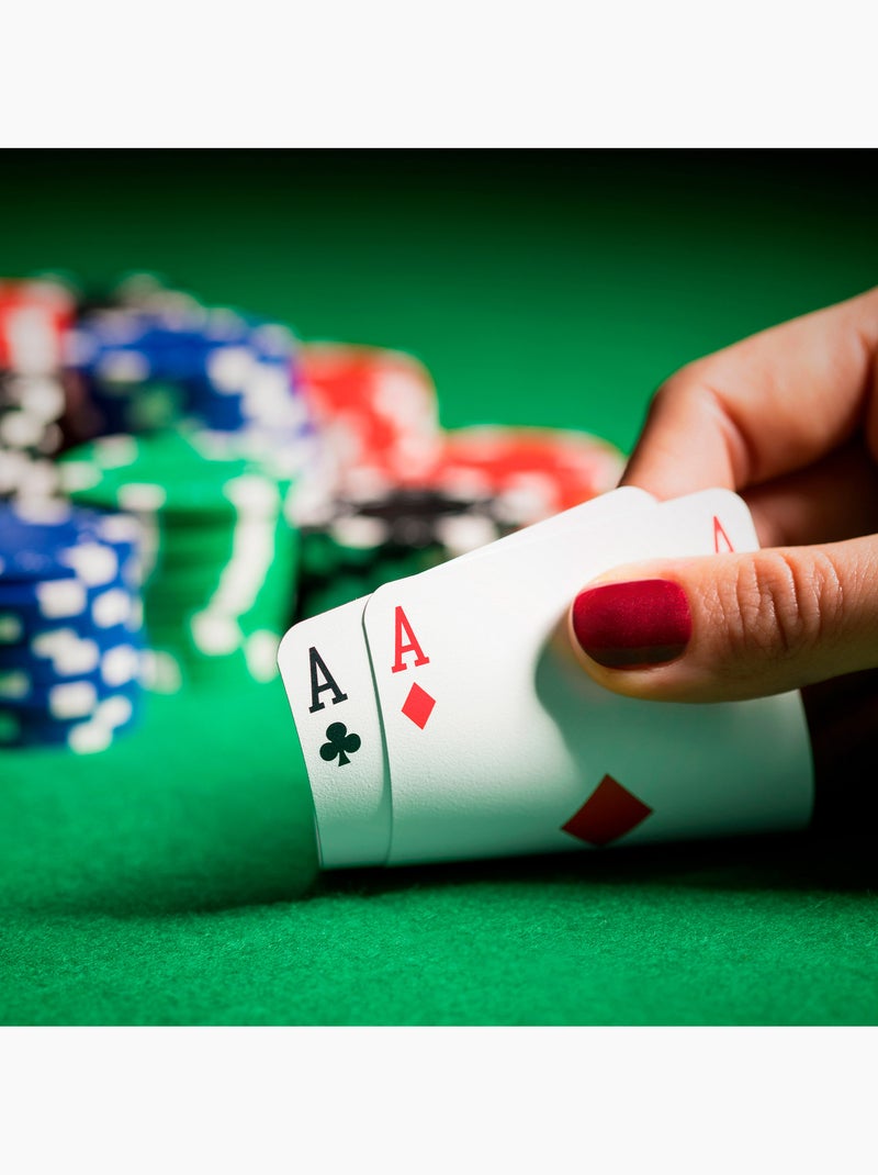 Conjunto de pôquer texas hold'em com 110 peças e estojo cb games N/D - Kiabi