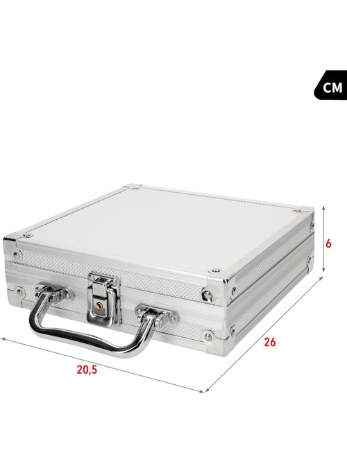 Conjunto de pôquer texas hold'em com 110 peças e estojo cb games - Kiabi
