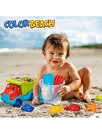 Conjunto de praia caminhão com acessórios color beach