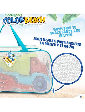 Conjunto de praia caminhão com acessórios color beach