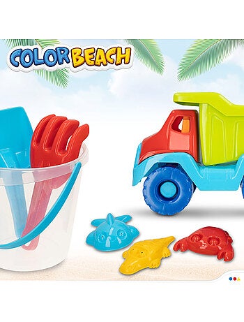 Conjunto de praia caminhão com acessórios color beach