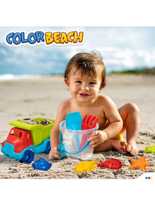 Conjunto de praia caminhão com acessórios color beach - Kiabi Conjunto de praia caminhão com acessórios color beach - Kiabi