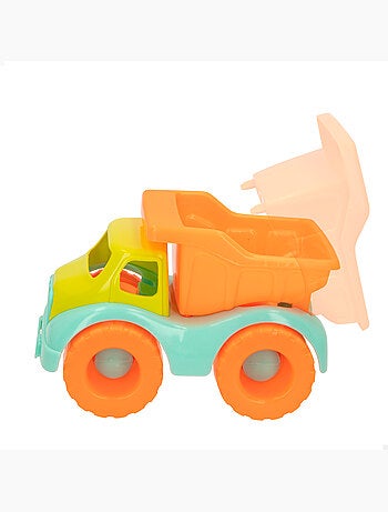 Conjunto de praia com acessórios de caminhão e balde color beach