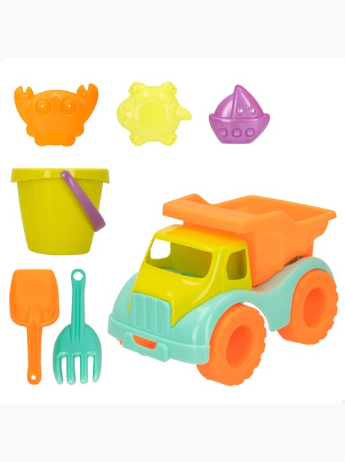Conjunto de praia com acessórios de caminhão e balde color beach - Kiabi
