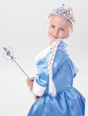 Conjunto de princesa tiara + varinha + gancho