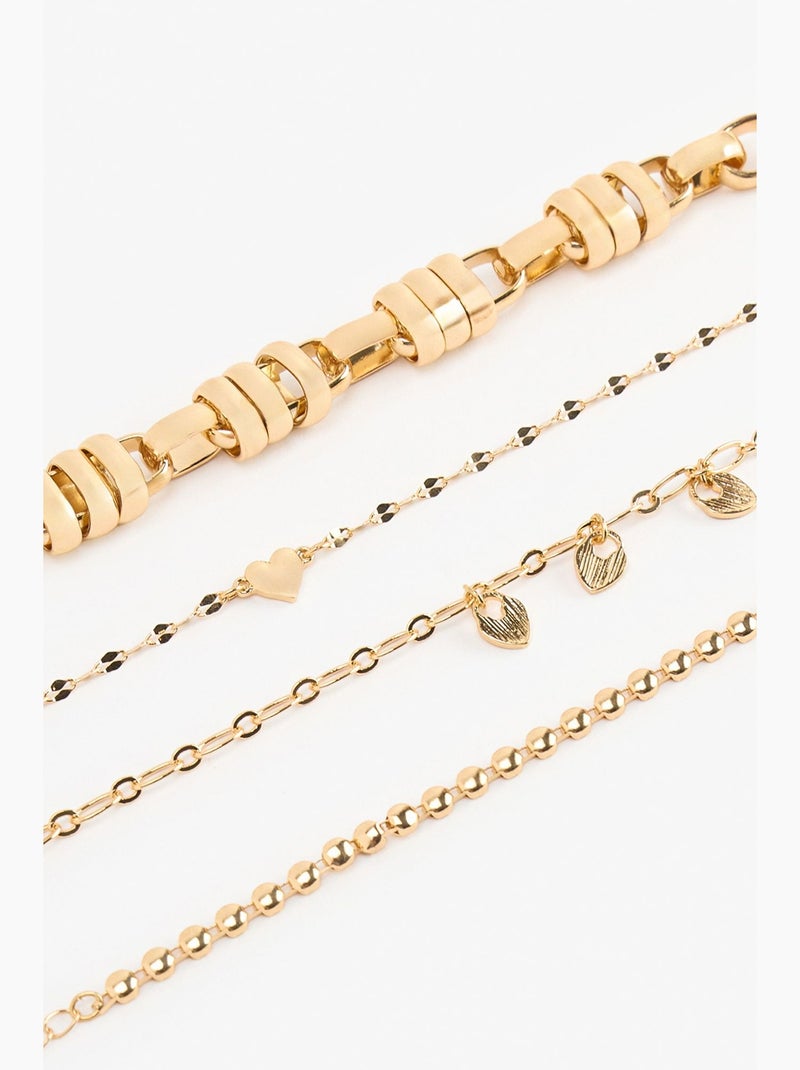 Conjunto de pulseiras maria penti Ouro - Kiabi