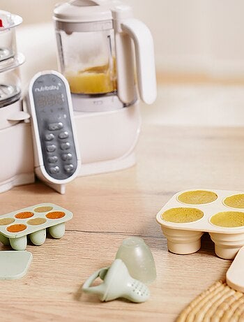 Conjunto de recipientes e mordedor em silicone