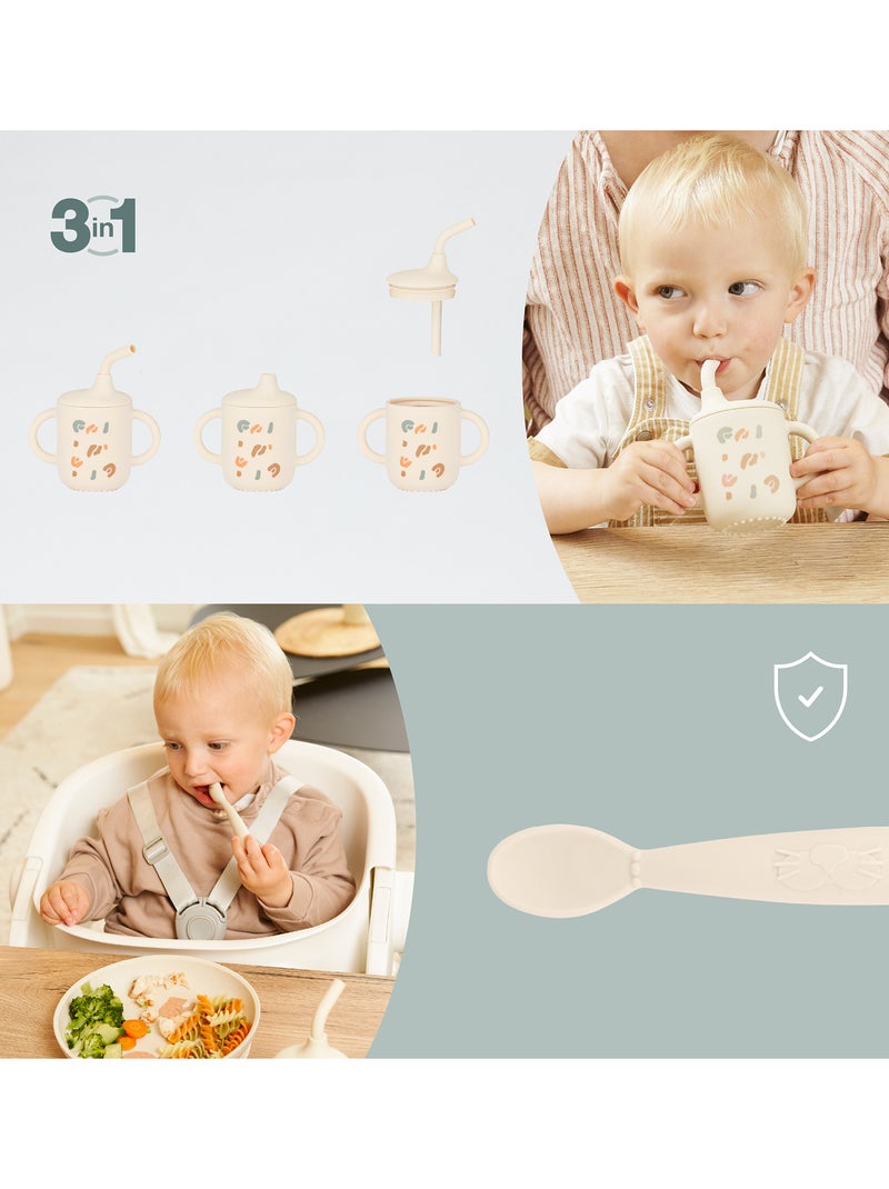 Conjunto de Refeição Como um Adulto 'Babymoov' Bege - Kiabi