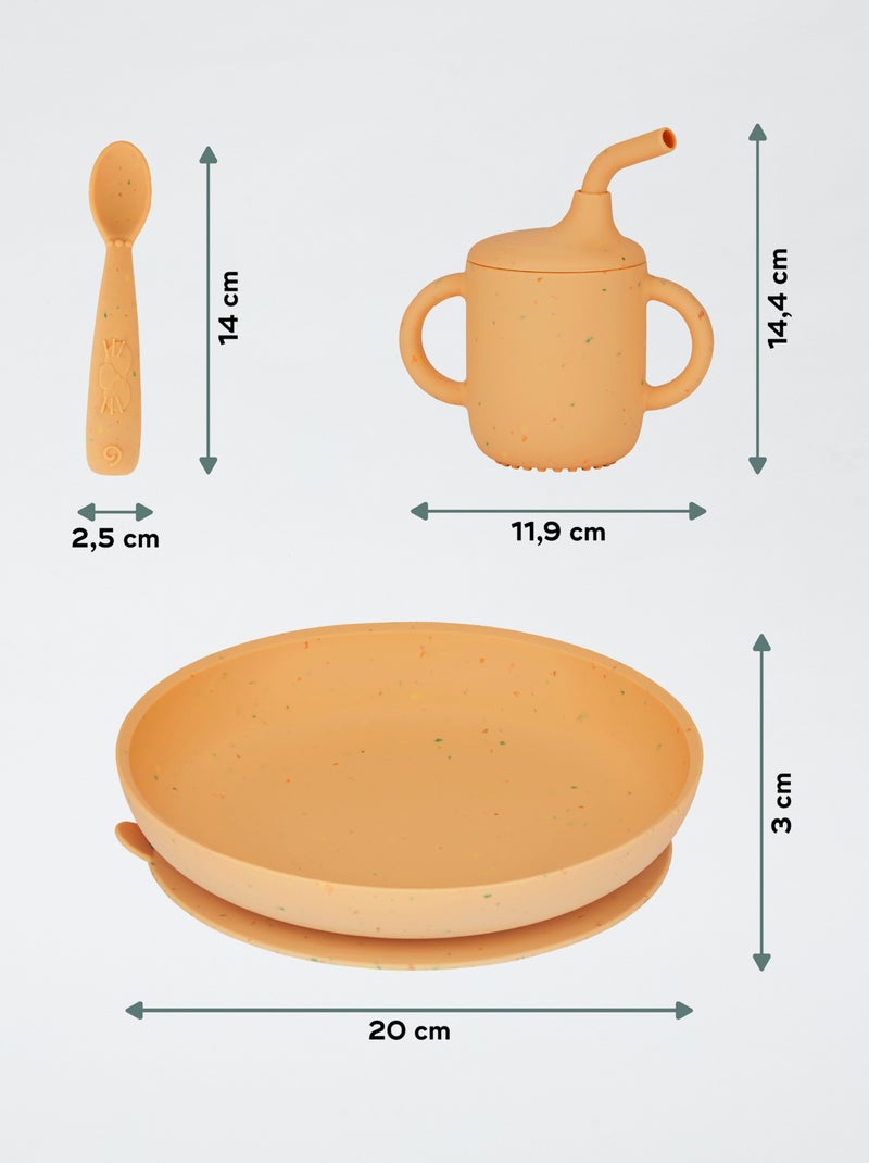 Conjunto de Refeição Como um Adulto 'Babymoov' Laranja - Kiabi