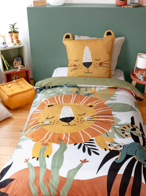 Conjunto de roupa de cama 1 pessoa 2 peças: capa de edredão + fronha - Kiabi