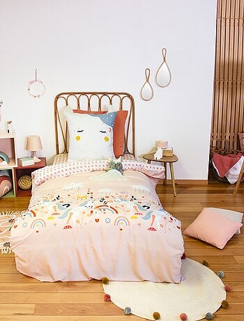 Conjunto de roupa de cama 1 pessoa 2 peças: capa de edredão + fronha
