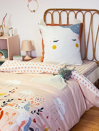 Conjunto de roupa de cama 1 pessoa 2 peças: capa de edredão + fronha