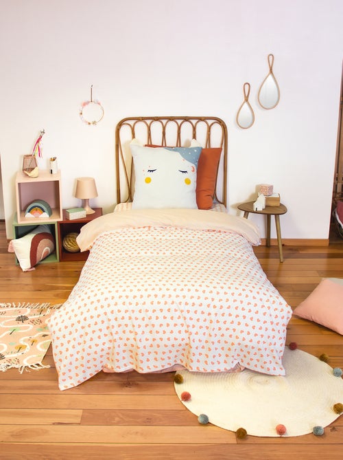 Conjunto de roupa de cama 1 pessoa 2 peças: capa de edredão + fronha - Kiabi