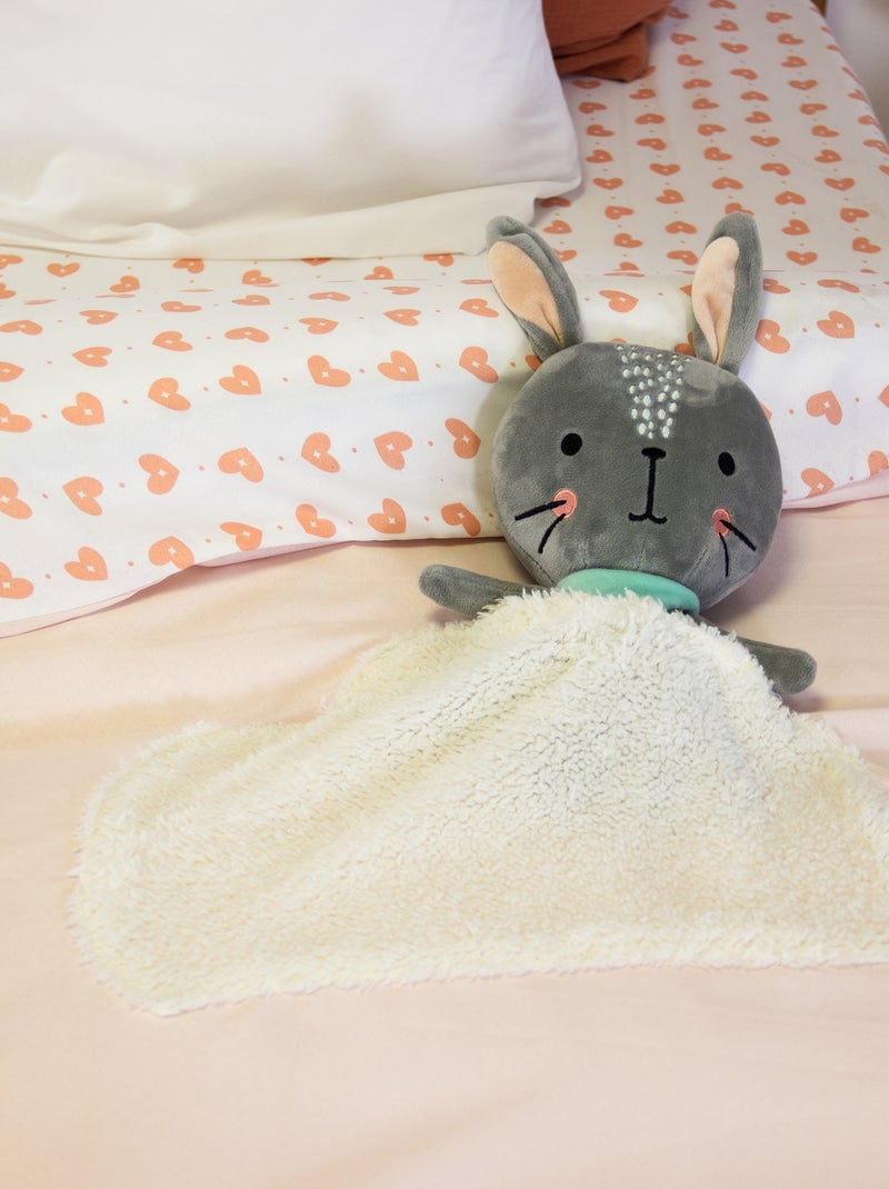 Conjunto de roupa de cama 1 pessoa 2 peças: capa de edredão + fronha Rosa - Kiabi