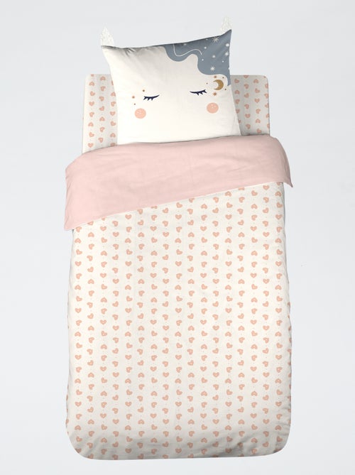 Conjunto de roupa de cama 1 pessoa 2 peças: capa de edredão + fronha - Kiabi