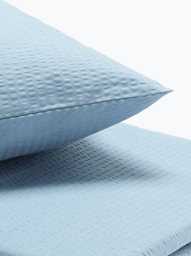 Conjunto de roupa de cama 150 x 200 cm + 1 fronha 50 x 80 cm Azul - Kiabi