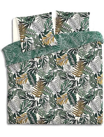 Conjunto de roupa de cama com estampado tropik