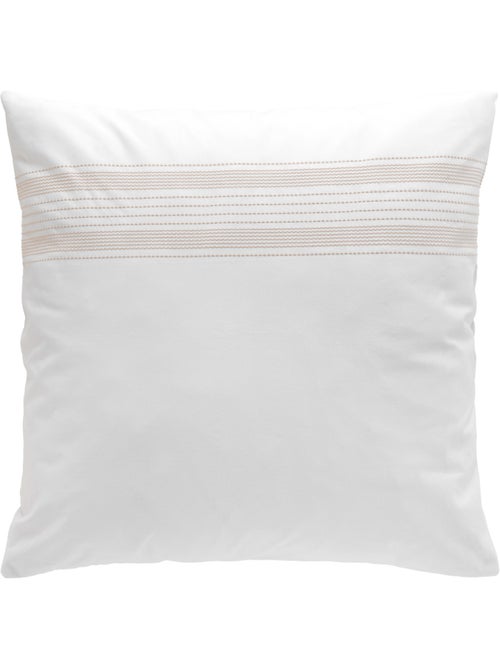 Conjunto de roupa de cama de algodão com motivos bordados finos - Kiabi