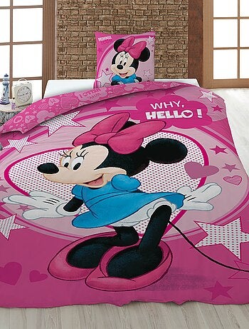 Conjunto de roupa de cama "Disney" 1 pessoa - 2 peças: 1 capa de edredão + 1 fronha de almofada