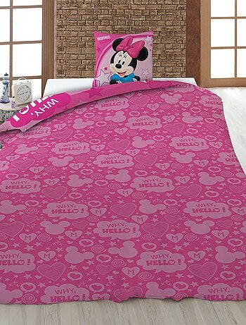Conjunto de roupa de cama "Disney" 1 pessoa - 2 peças: 1 capa de edredão + 1 fronha de almofada