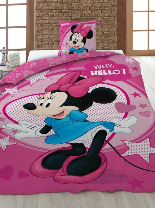 Conjunto de roupa de cama "Disney" 1 pessoa - 2 peças: 1 capa de edredão + 1 fronha de almofada - Kiabi