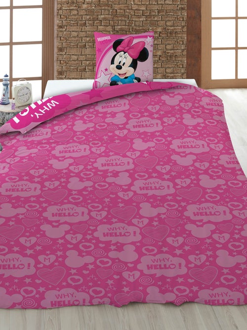 Conjunto de roupa de cama "Disney" 1 pessoa - 2 peças: 1 capa de edredão + 1 fronha de almofada - Kiabi