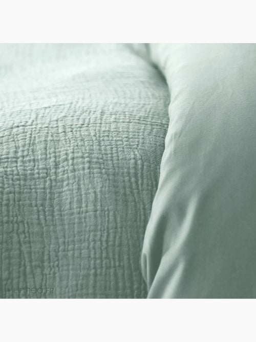 Conjunto de roupa de cama dupla de gaze de algodão - Kiabi