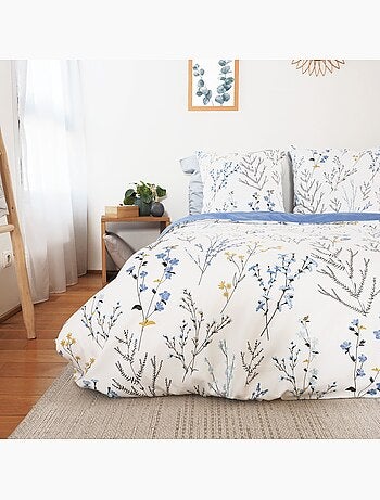 Conjunto de roupa de cama em cetim de algodão com um toque primaveril