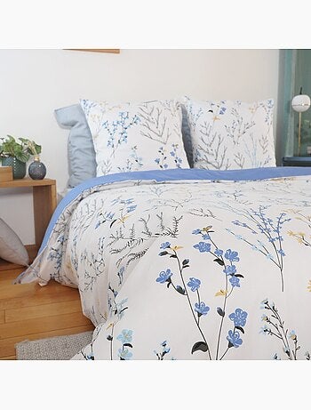 Conjunto de roupa de cama em cetim de algodão com um toque primaveril