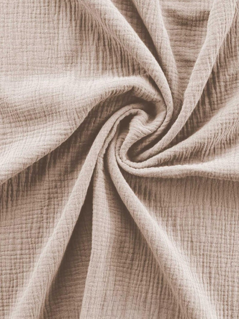 Conjunto de roupa de cama em gaze de algodão Bege-areia - Kiabi