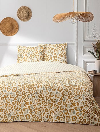 Conjunto de roupa de cama estampado - 2 pessoas