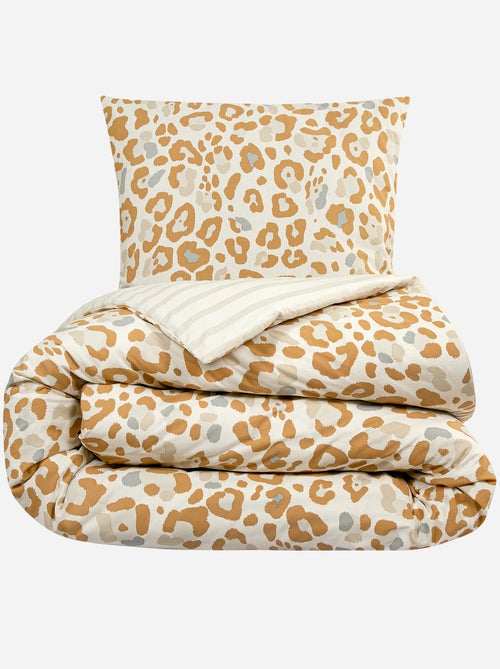 Conjunto de roupa de cama estampado - 2 pessoas - Kiabi