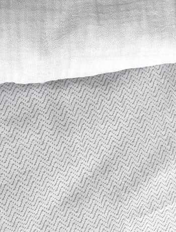 Conjunto de roupa de cama geométrica reversível
