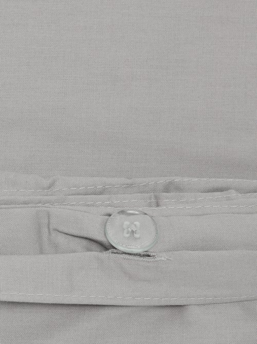 Conjunto de roupa de cama liso para casal - 200x200cm - Kiabi