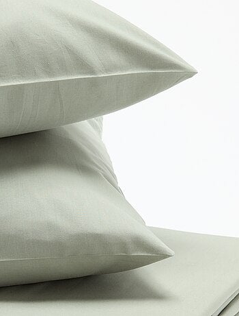 Conjunto de roupa de cama liso para casal - 200x200cm