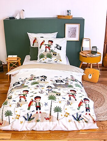Conjunto de roupa de cama para 1 pessoa 2 peças - 1 capa de edredão + 1 fronha