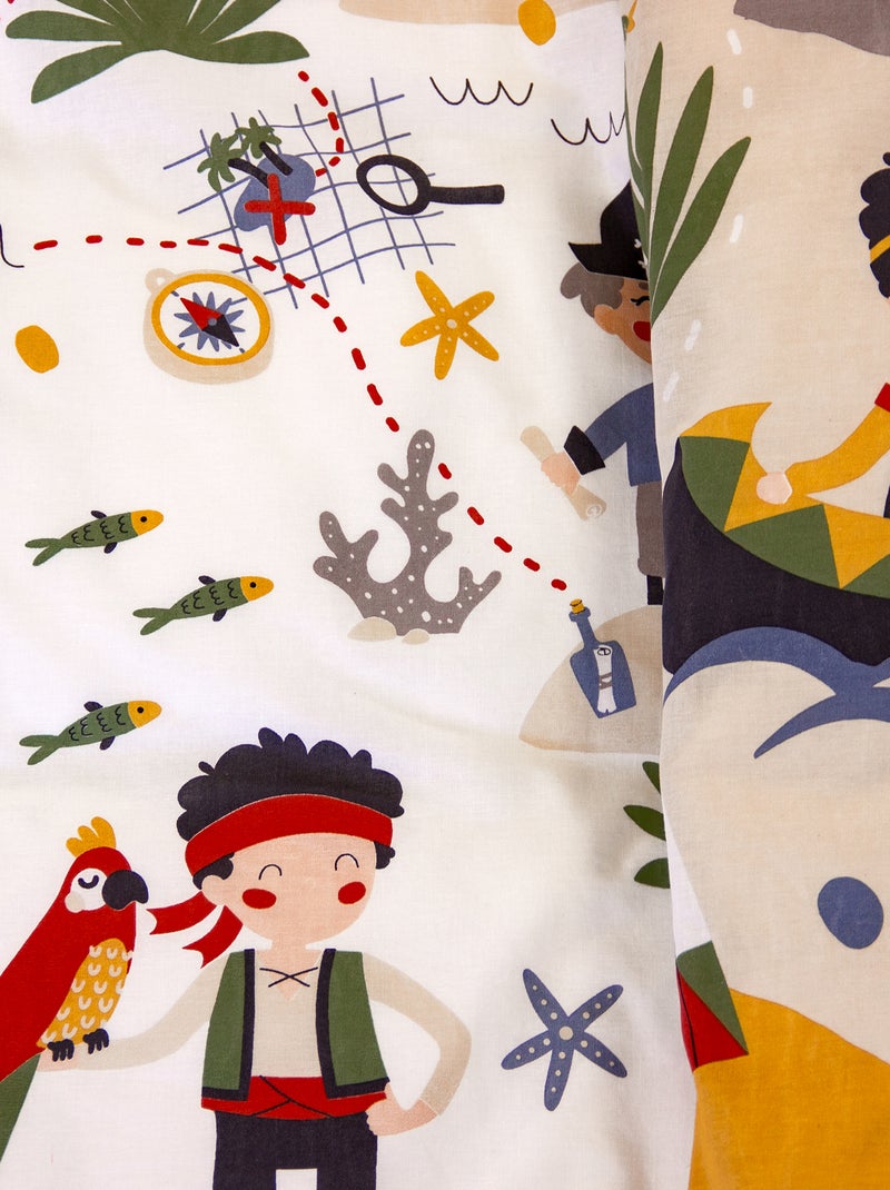 Conjunto de roupa de cama para 1 pessoa 2 peças - 1 capa de edredão + 1 fronha Bege - Kiabi