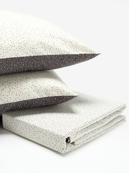 Conjunto de roupa de cama para 2 pessoas (240 x 220cm) - Kiabi Home - Kiabi