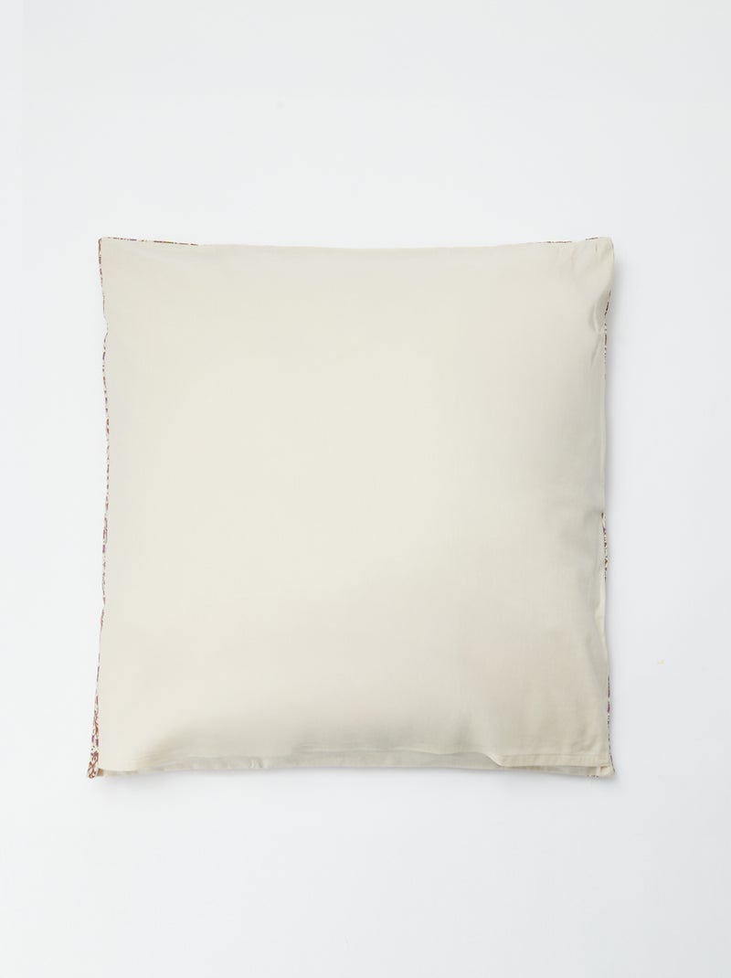 Conjunto de roupa de cama para 2 pessoas 240 x 220cm em algodão - Kiabi Home Bege - Kiabi