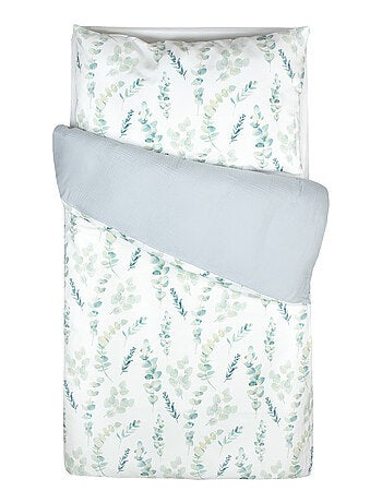 Conjunto de roupa de cama para bebé reversível em gaze de algodão | sevira kids