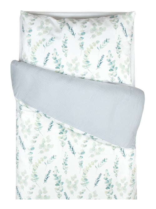 Conjunto de roupa de cama para bebé reversível em gaze de algodão | sevira kids - Kiabi Conjunto de roupa de cama para bebé reversível em gaze de algodão | sevira kids - Kiabi