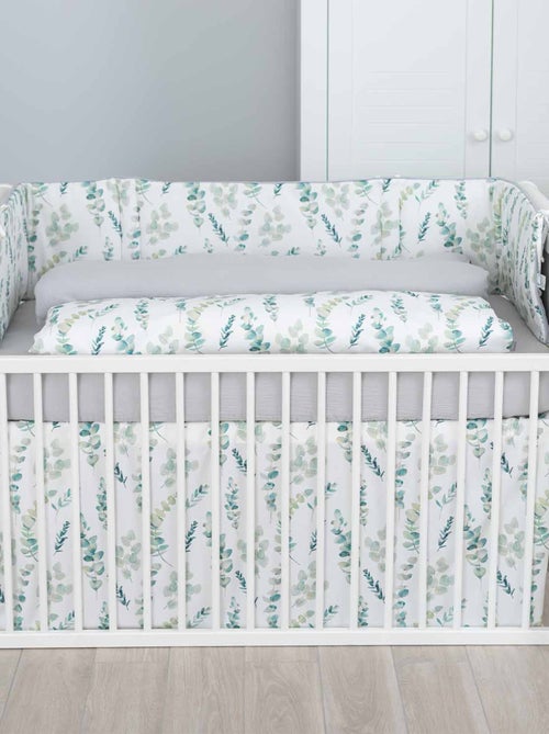 Conjunto de roupa de cama para bebé reversível em gaze de algodão | sevira kids - Kiabi Conjunto de roupa de cama para bebé reversível em gaze de algodão | sevira kids - Kiabi