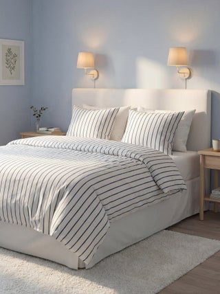 Conjunto de roupa de cama para casal (240 x 220cm) em algodão - Kiabi Home