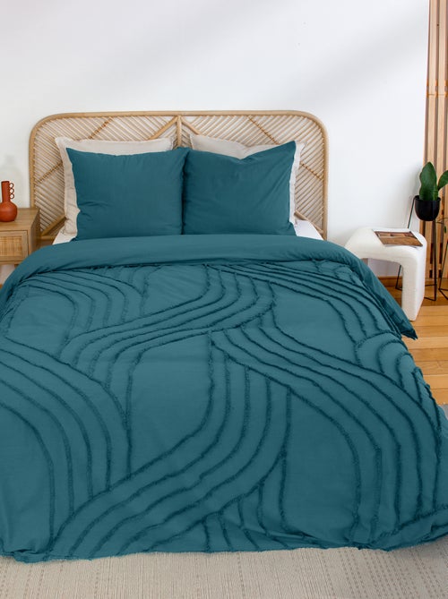 Conjunto de roupa de cama para casal 3 peças - 1 capa de edredão + 2 fronhas - Kiabi